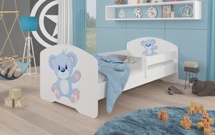 Bērnu gulta Adrk Furniture Pepe blue Bear, 70x140 cm, dažādu krāsu cena un informācija | Bērnu gultas | 220.lv