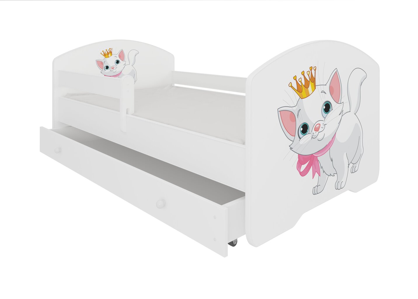 Bērnu gulta Adrk Furniture Pepe cat, 70x140 cm, dažādu krāsu cena un informācija | Bērnu gultas | 220.lv