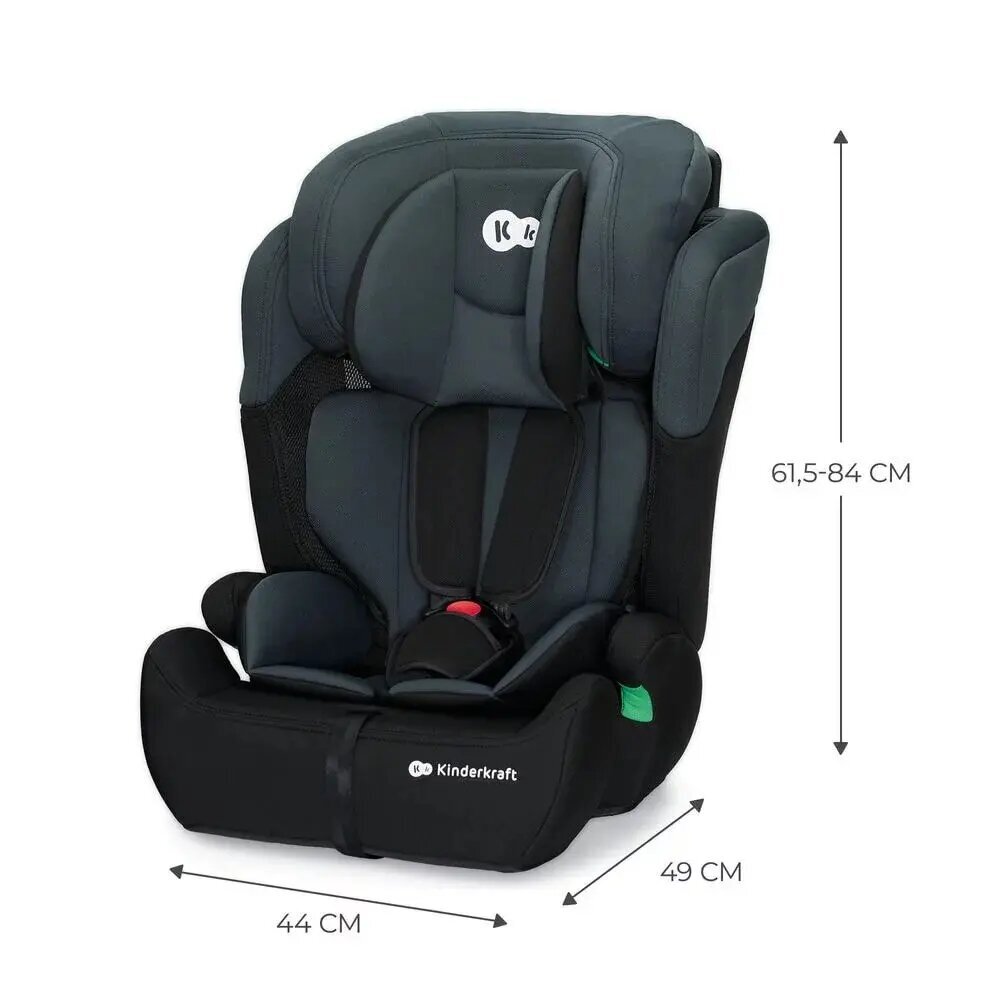 Autokrēsliņš Kinderkraft Comfort Up i-Size, 9-36 kg, black cena un informācija | Autokrēsliņi | 220.lv