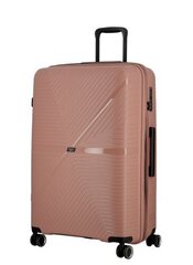 Большой чемодан Jump Pulsar, L, розовый цена и информация | Чемоданы, дорожные сумки  | 220.lv