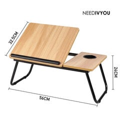 Складной столик для ноутбука Home&Living цена и информация | Компьютерные, письменные столы | 220.lv