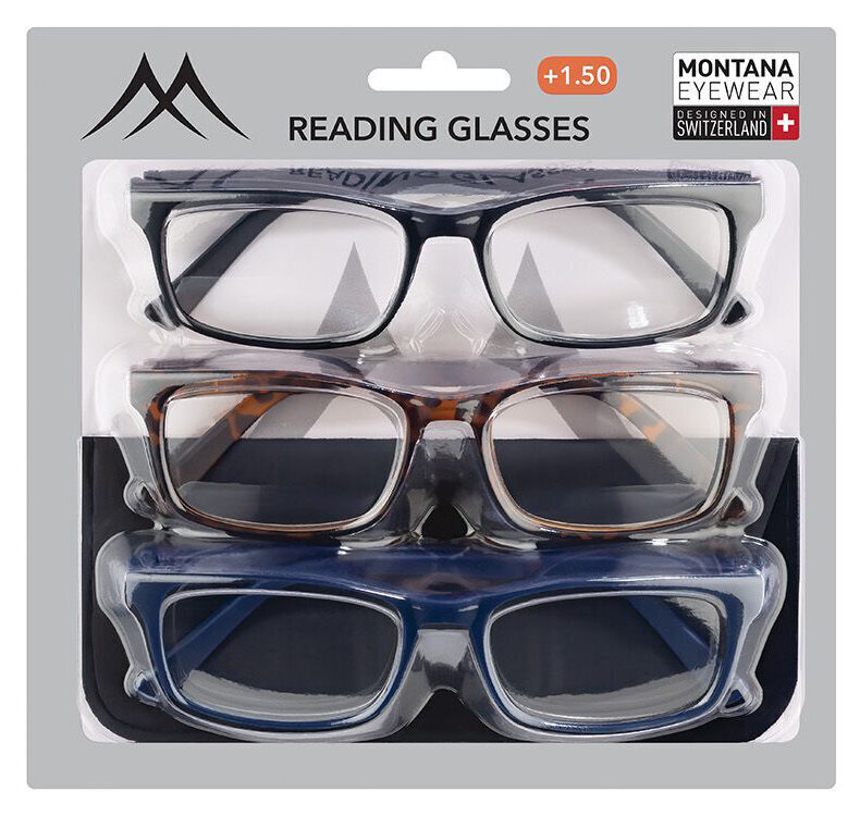 Lasīšanas brilles Montana, 3 gab. цена и информация | Brilles | 220.lv