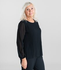 Zabaione женская блузка EVA PL*02, черный 4067218721031 цена и информация | Женские блузки, рубашки | 220.lv
