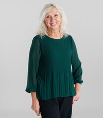 Zabaione женская блузка EVA PL*04,  тёмно-зелёный 4067218721185 цена и информация | Женские блузки, рубашки | 220.lv