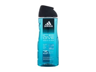 Dušas želeja vīriešiem Adidas Ice Dive, 400 ml cena un informācija | Dušas želejas, eļļas | 220.lv