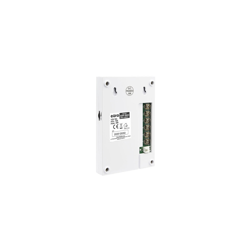 Domofons Intercom Eura ADP-38A3 Entra White cena un informācija | Domofoni | 220.lv