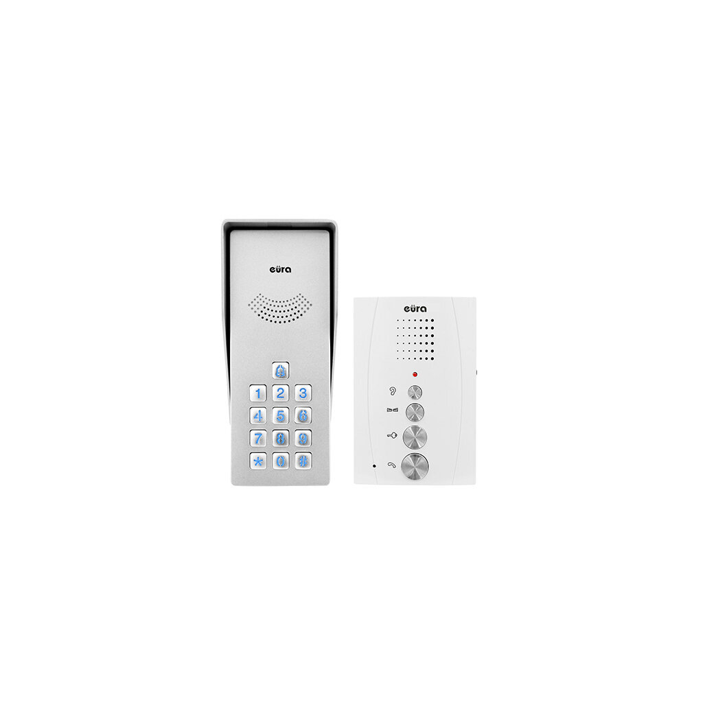 Domofons Intercom Eura ADP-38A3 Entra White cena un informācija | Domofoni | 220.lv