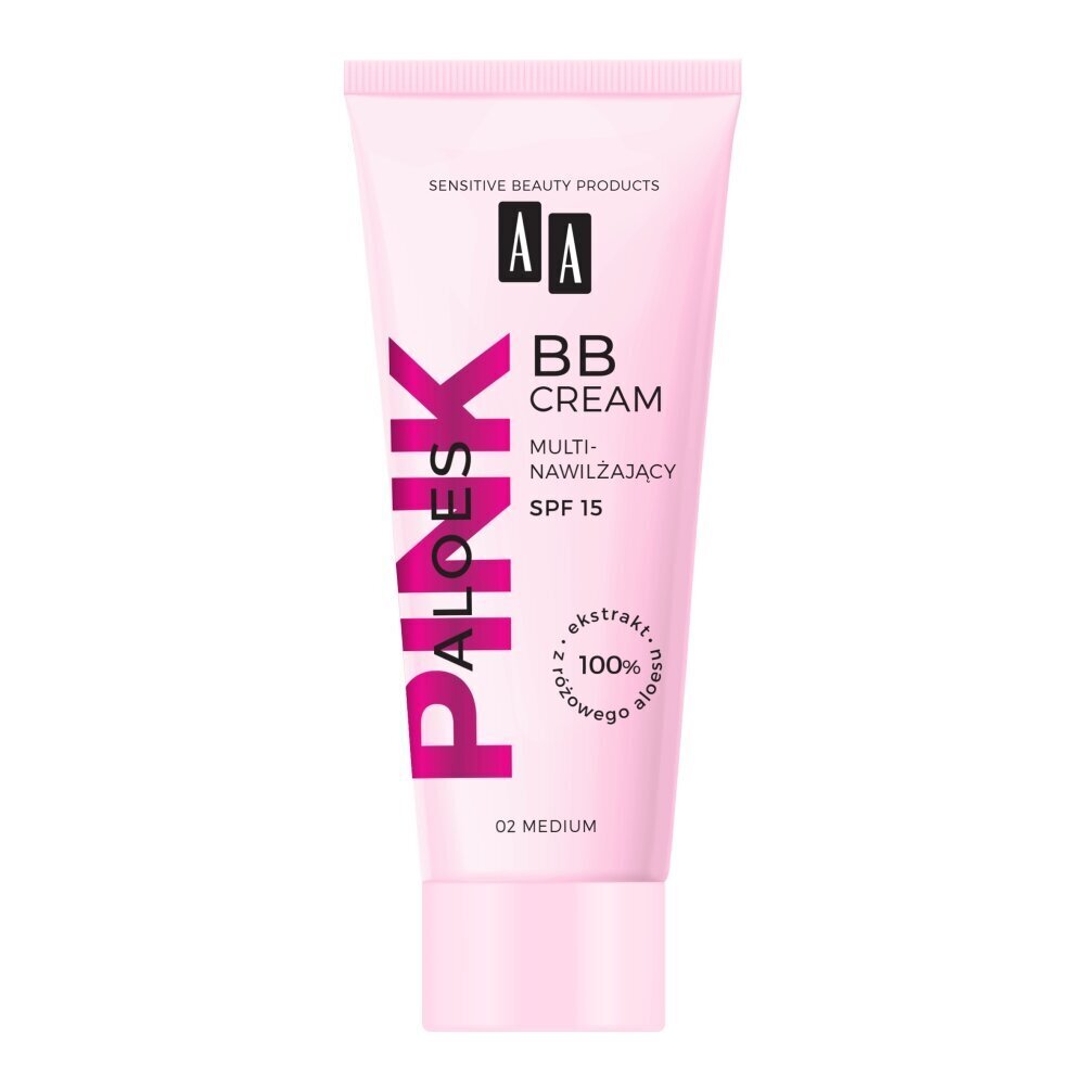 Sejas krēms BB AA Aloe Vera Pink 02 Medium, 30 ml цена и информация | Sejas krēmi | 220.lv