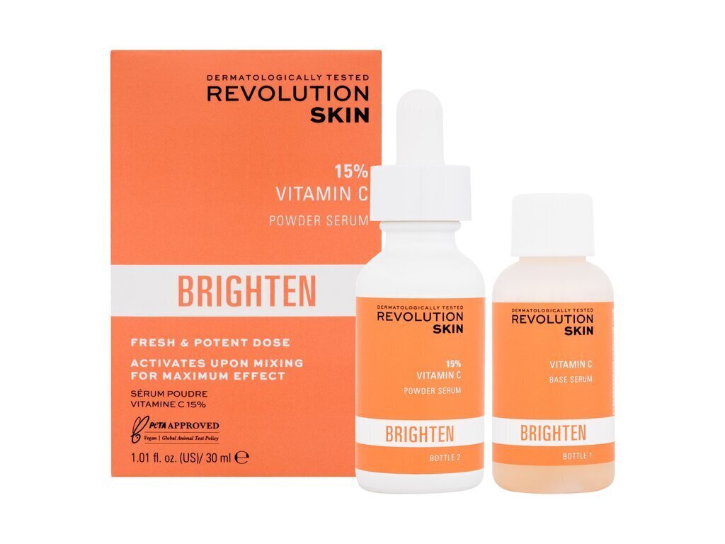 Sejas serums Revolution Skincare Vitamin C, 30 ml cena un informācija | Serumi sejai, eļļas | 220.lv