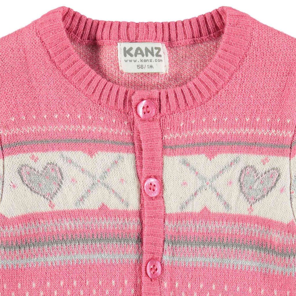 Jaka meitenēm Kanz, rozā цена и информация | Džemperi, vestes, jaciņas zīdaiņiem | 220.lv