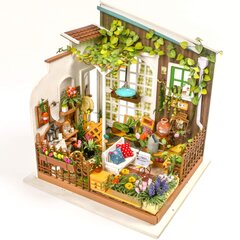 Saliekamā koka miniatūra TM Varvikas Roombox Miller's flower house RB007E cena un informācija | Konstruktori | 220.lv