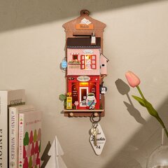 Saliekamā koka miniatūra TM Varvikas Roombox Love Post Office RDS021E cena un informācija | Konstruktori | 220.lv
