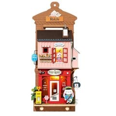 Saliekamā koka miniatūra TM Varvikas Roombox Love Post Office RDS021E цена и информация | Конструкторы и кубики | 220.lv