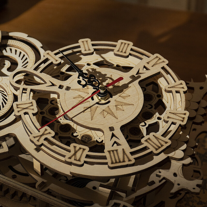 3D koka puzle TM Varvikas Owl Clock RK004E cena un informācija | Konstruktori | 220.lv