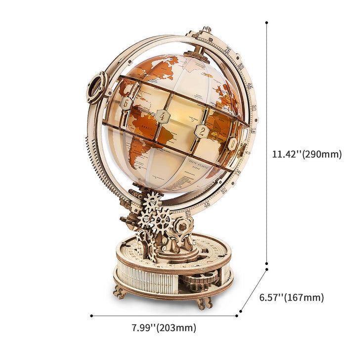 3D koka puzle TM Varvikas Luminous Globe RK009E cena un informācija | Konstruktori | 220.lv