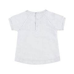 Krekls ar īsām piedurknēm meitenēm Kanz, balts cena un informācija | Krekli jaundzimušajiem | 220.lv
