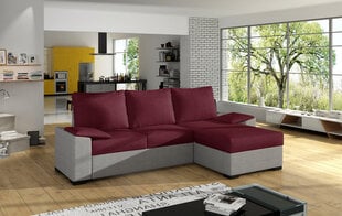 Stūra dīvāns Eltap Lusso, sarkans/pelēks cena un informācija | Stūra dīvāni | 220.lv