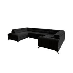 Stūra dīvāns Eltap Louis, melns cena un informācija | Stūra dīvāni | 220.lv