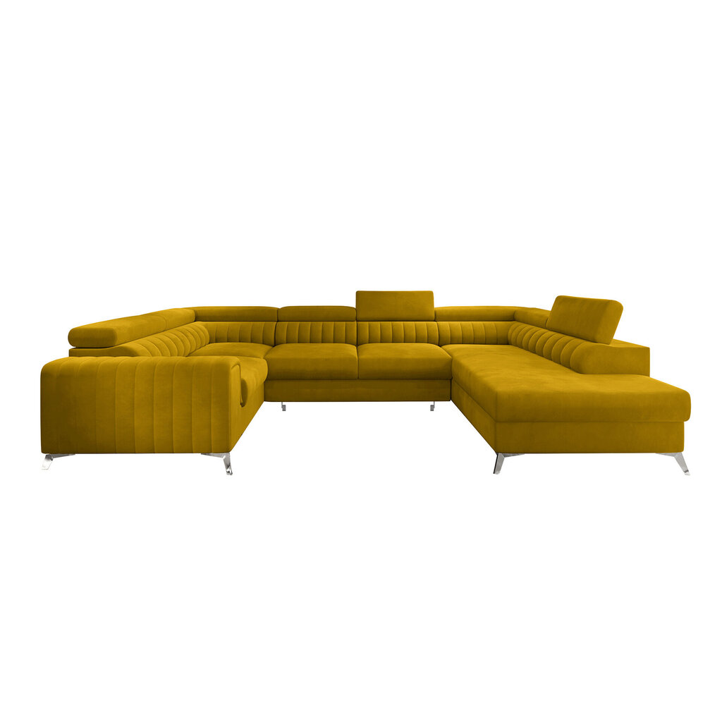 Stūra dīvāns Eltap Louis, dzeltens cena un informācija | Stūra dīvāni | 220.lv