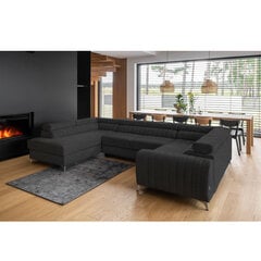 Stūra dīvāns Eltap Louis, melns cena un informācija | Stūra dīvāni | 220.lv