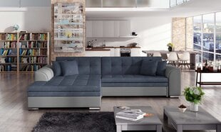 Stūra dīvāns Eltap Sorento, pelēks/zils cena un informācija | Stūra dīvāni | 220.lv