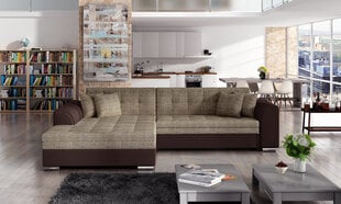 Stūra dīvāns Eltap Sorento, smilškrāsas/brūns cena un informācija | Stūra dīvāni | 220.lv