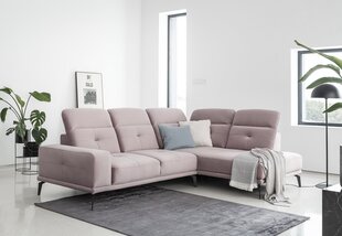 Stūra dīvāns Eltap Theodore, rozā cena un informācija | Stūra dīvāni | 220.lv