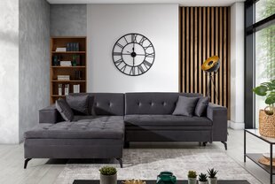 Stūra dīvāns Eltap Solange, pelēks cena un informācija | Stūra dīvāni | 220.lv
