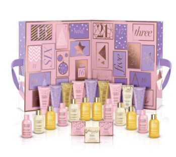 Adventes kalendārs sievietēm Baylis & Harding Jojoba, Vanilla & Almond Oil Luxury 24 days of Beauty cena un informācija | Dušas želejas, eļļas | 220.lv