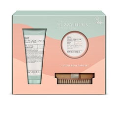 Подарочный набор для женщин Baylis & Harding The Fuzzy Duck Cotswold Spa Luxury Body Care: лосьон для тела 200 мл + скраб для тела 250 г + щетка цена и информация | Кремы, лосьоны для тела | 220.lv