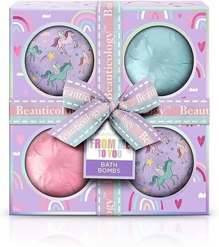 Подарочный набор бомбочек для ванны Baylis and Harding Beauticology From Me To You, 4 х 120 гр. цена и информация | Масла, гели для душа | 220.lv