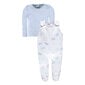 Kombinezons + krekls ar garām piedurknēm zēniem Kanz, zils/balts cena un informācija | Apģērbu komplekti jaundzimušajiem | 220.lv