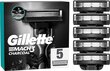 Skuvekļu galviņas Gillette Mach3 Charcoal, 5 gab. цена и информация | Skūšanās piederumi, kosmētika | 220.lv