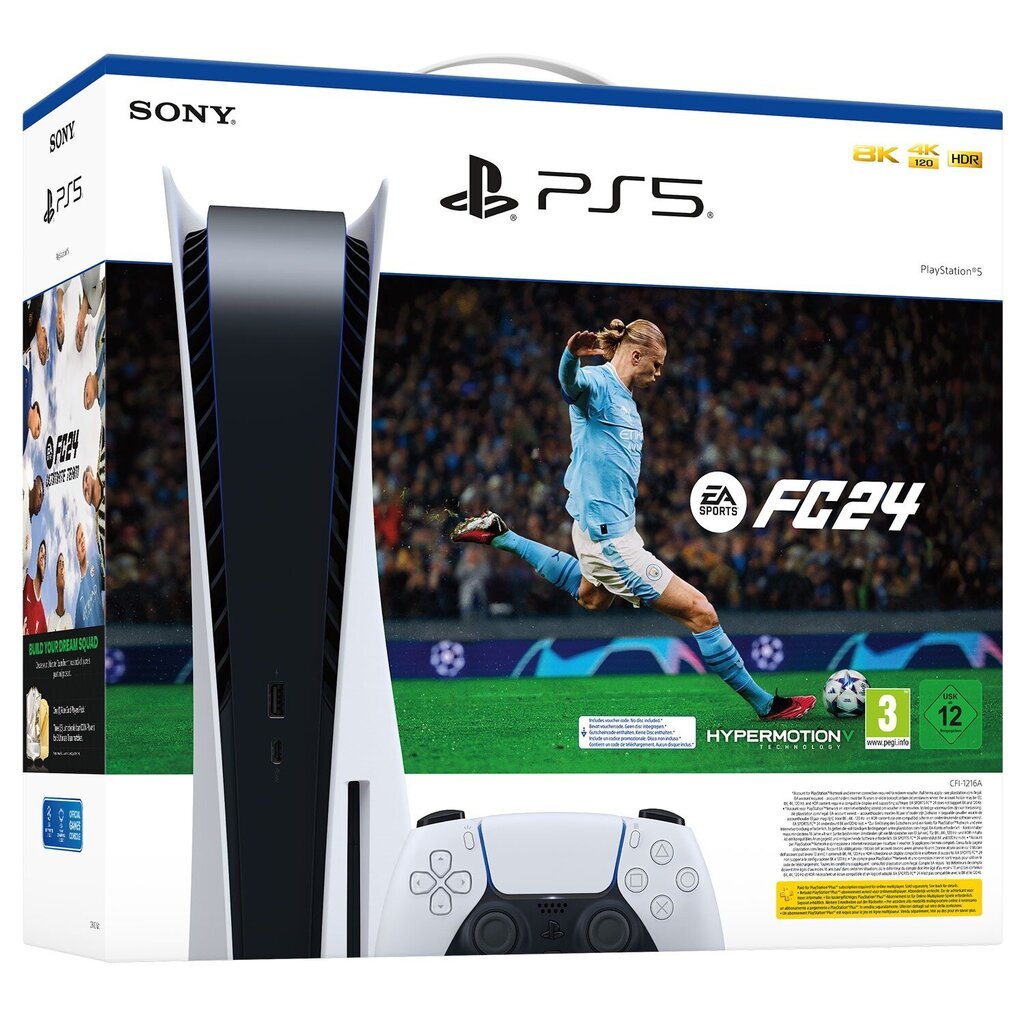 Sony Playstation 5 Blu-ray Edition + Ea Sports FC™ 24 цена и информация | Spēļu konsoles | 220.lv