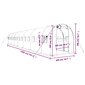 Siltumnīca ar tērauda rāmi vidaXL, 28 m², 14x2x2 m cena un informācija | Siltumnīcas | 220.lv
