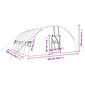 Siltumnīca ar tērauda rāmi vidaXL, 36 m², 6x6x2,85 m cena un informācija | Siltumnīcas | 220.lv