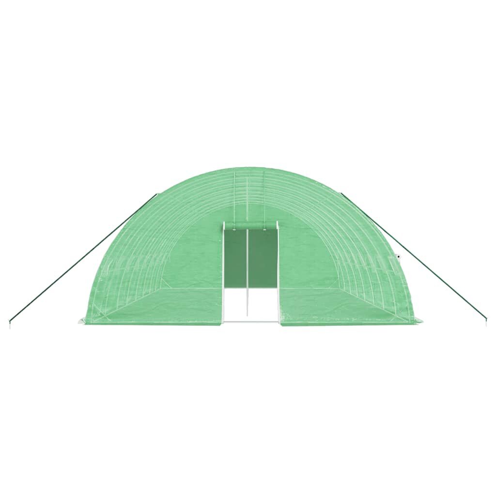 Siltumnīca ar tērauda rāmi vidaXL, 48 m², 8x6x2,85 m cena un informācija | Siltumnīcas | 220.lv