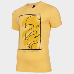 Outhorn T-krekls vīriešiem M Hol22-Tsm623 72S, dzeltens цена и информация | Мужские футболки | 220.lv