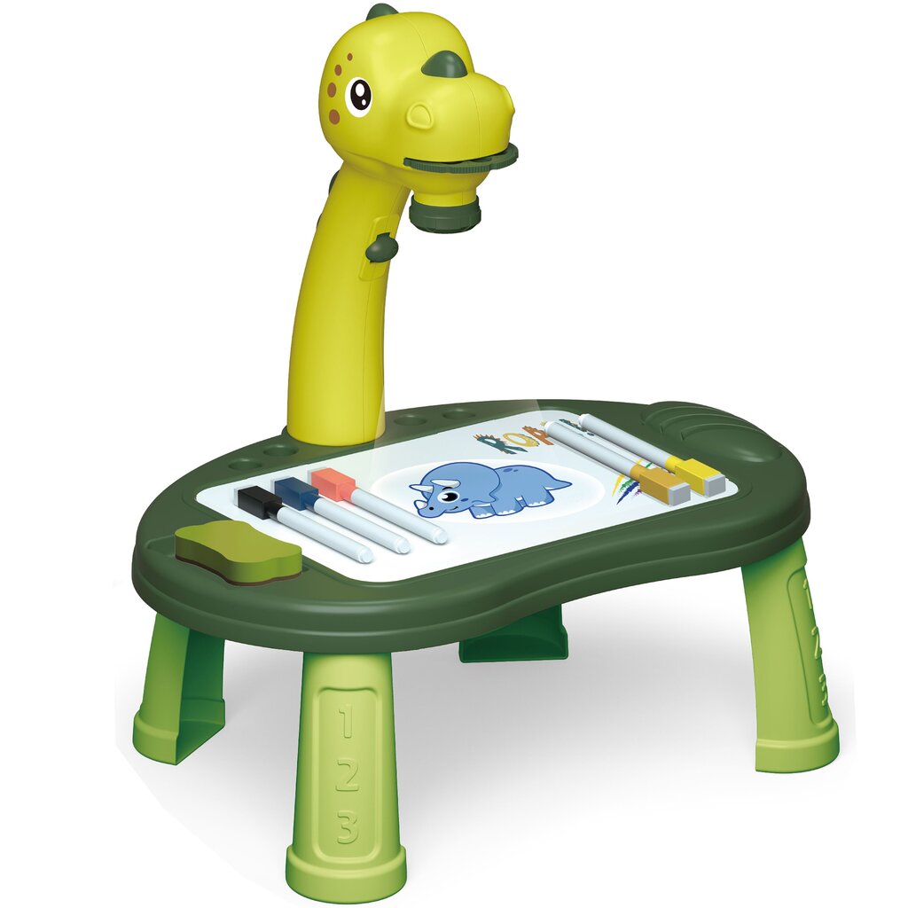 Rasējamā tāfele dinozauru projektors Woopie, 24 modeļi + 2 spēles цена и информация | Attīstošās rotaļlietas | 220.lv