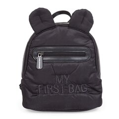 Детский рюкзак Childhome My first bag, пуховый, черный цена и информация | Рюкзаки и сумки | 220.lv