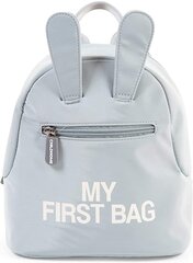 Детский рюкзачок Childhome Моя первая сумка, серый с белым цена и информация | CHILDHOME Товары для детей и младенцев | 220.lv
