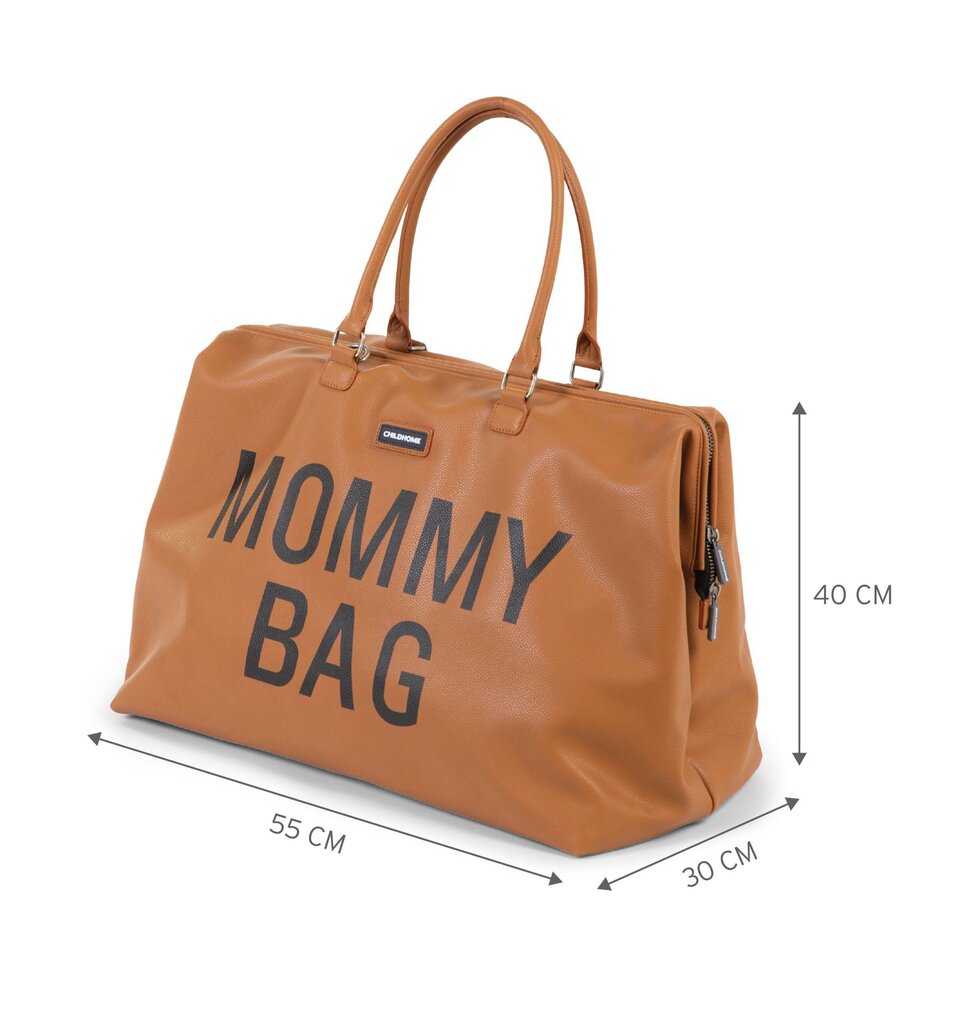 Soma mammai Childhome Mommy Bag, brūna ar ādas efektu цена и информация | Aksesuāri bērnu ratiem | 220.lv