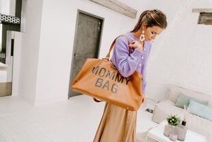 Сумка для мамы Childhome MOMMY BAG, коричневая с эффектом кожи цена и информация | Аксессуары для колясок | 220.lv