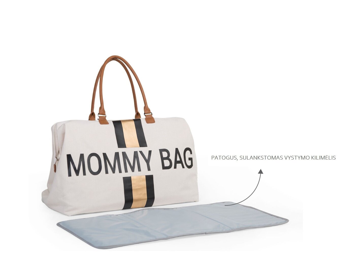 Soma mammai Childhome Mommy Bag, melna / zelta цена и информация | Aksesuāri bērnu ratiem | 220.lv