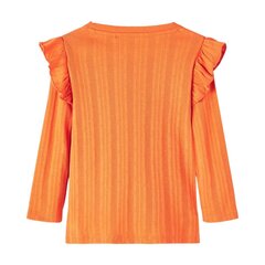 Džemperis meitenēm Name It Long Sleeved Top 13219688 284000, oranžs cena un informācija | Krekli, bodiji, blūzes meitenēm | 220.lv