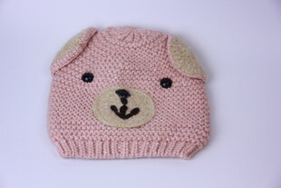 Шапка для девочек Snowflake медвежонок, розовая цена и информация | Шапки, перчатки, шарфы для девочек | 220.lv
