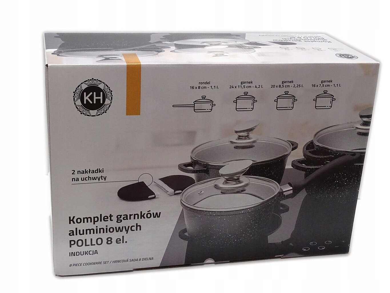 KonigHoffer Katlu komplekts, 8 daļu cena un informācija | Katli, tvaika katli | 220.lv