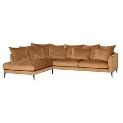 Stūra dīvāns Larter, 300x205/92xH90cm, brūns cena un informācija | Stūra dīvāni | 220.lv