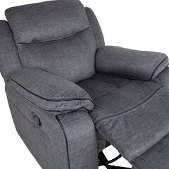 Кресло-реклайнер GENTRY ручной, серый цена и информация | Кресла в гостиную | 220.lv