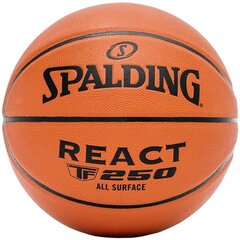 Basketbola bumba Spalding React TF-250 76801Z, 7. izmērs cena un informācija | Basketbola bumbas | 220.lv